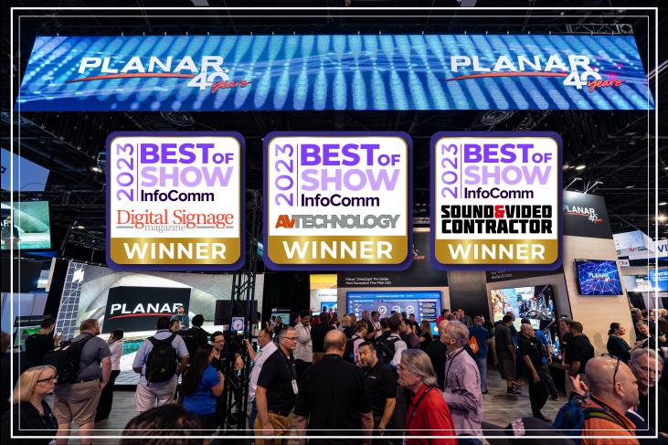 【爱体育】官网PLANAR三款产品同时斩获InfoComm最佳展示奖