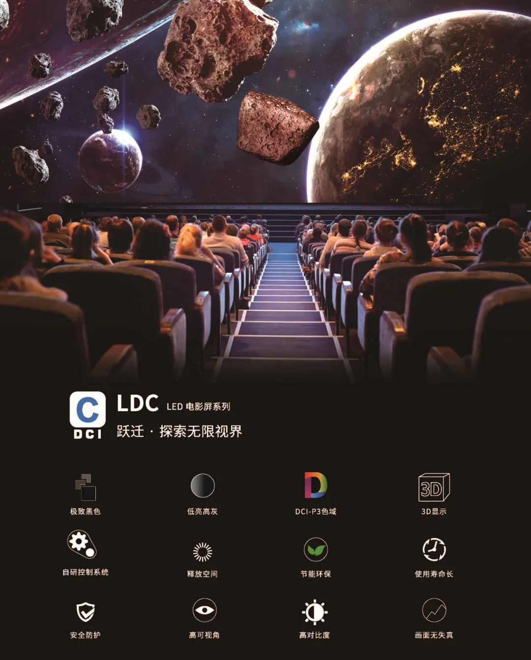 “自研+合作”全面开花,【爱体育】官网成业内LED电影屏通过DCI认证最多企业
